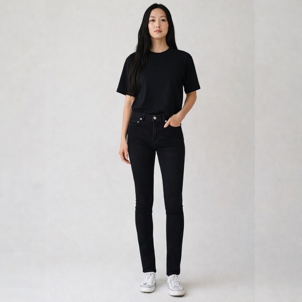 Karen Millen Black High-Rise Pants Stretch | US 6 - Picture 9 of 9